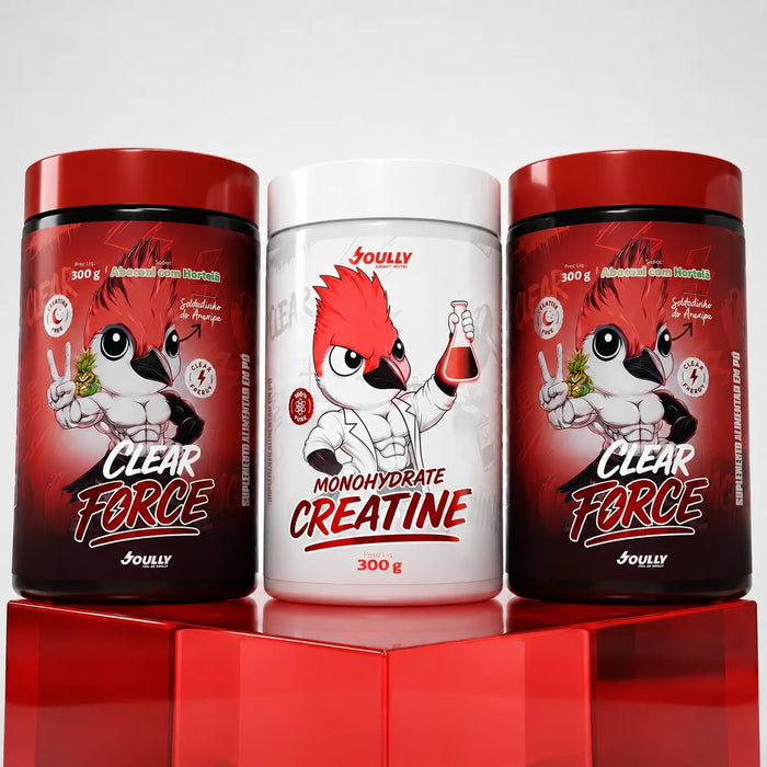Trio Explosão — Creatina + 2× Clear Force