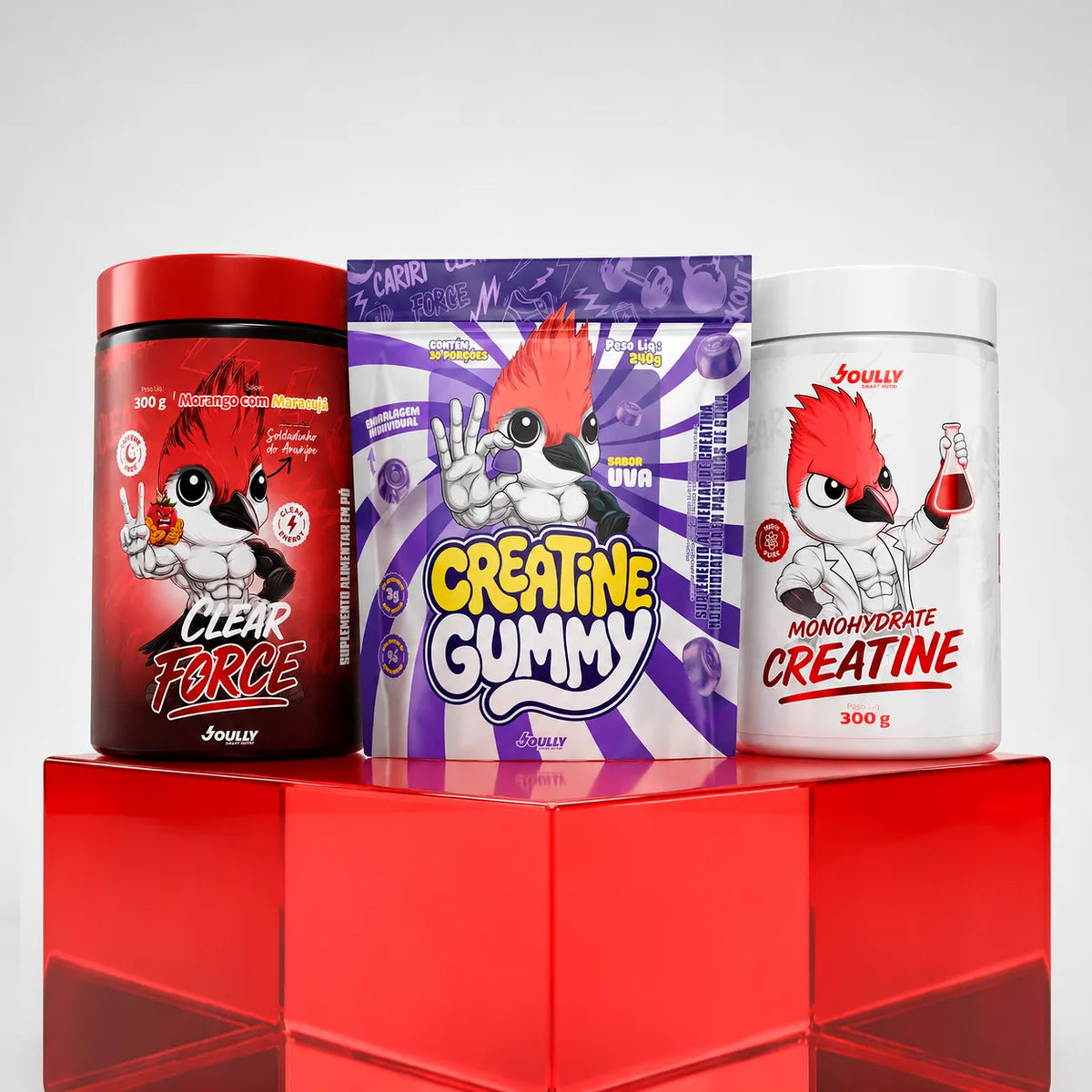 Trio Completo — Creatina + Clear Force + Gummy